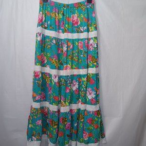 MAGIC WOMEN'S FLORAL PRINT MAXI SKIRT